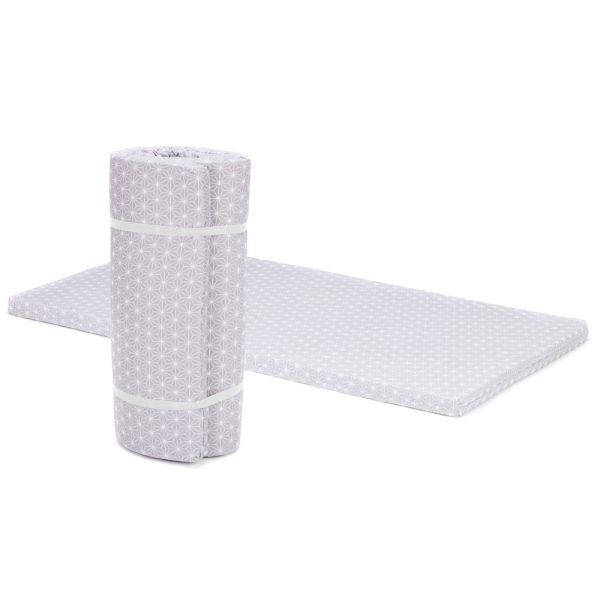 Fillikid utazóágy matrac - szürke geometriai