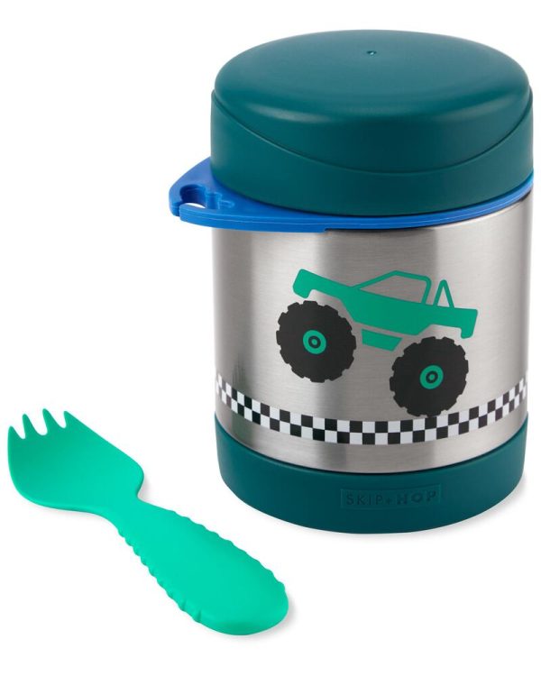 SKIP HOP Zoo Ételtároló termosz kanállal/villával Monster Truck 325 ml, 3 éves kortól (9Q336210) - Image 2