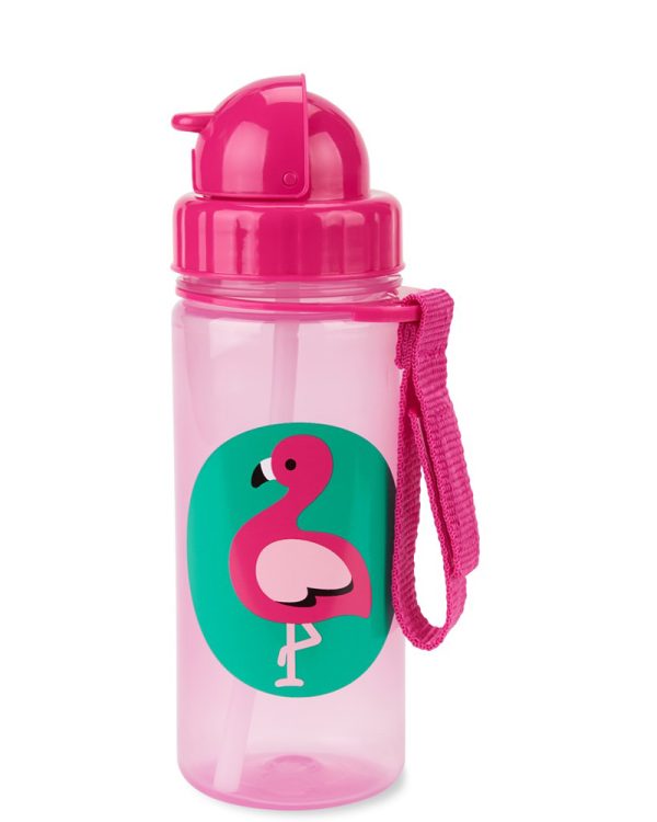 SKIP HOP Zoo Szívószálas pohár PP PVC és BPA mentes Flamingó 12m+ (9N763010)