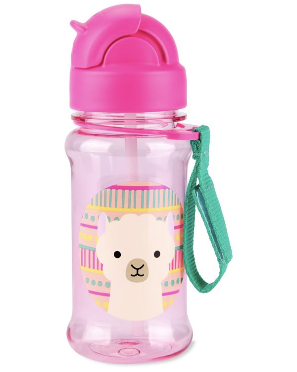 SKIP HOP Zoo tritan Palack szívószállal 355ml Lama 12m+ (9Q776910) - Image 2