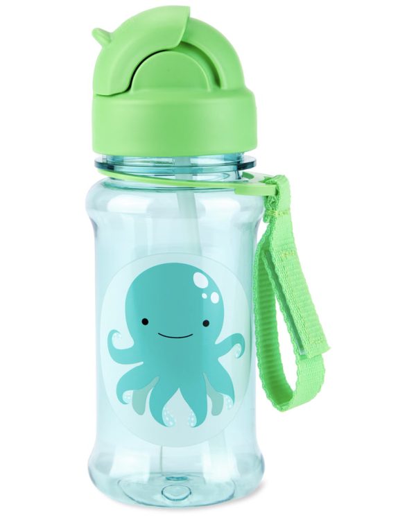 SKIP HOP Zoo tritan Palack szívószállal 355ml Polip12m+ (9R837410) - Image 2