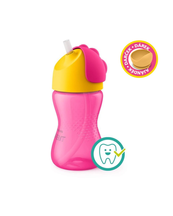 Philips AVENT SCF798/02 Itatópohár rugalmas szívószállal 300ml lányos+ ajándék (2016823)
