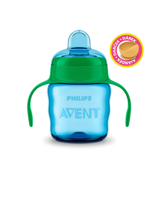 Philips AVENT SCF551/03 Itatópohár Classic 200 ml itatófüllel fiús+ajándék (2016793)