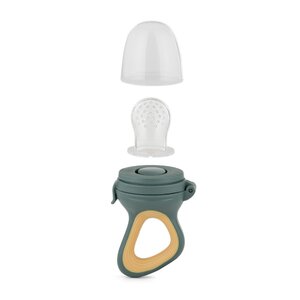 PETITE&MARS Szilikon gyümölcs etető cumi Fruzi Green&Ochre 6hó+ -581799