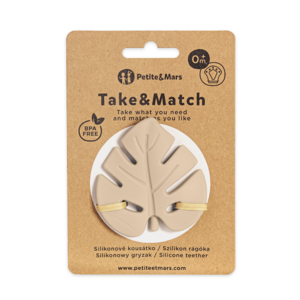 PETITE&MARS Szilikon rágóka TAKE&MATCH Desert Sand 0m+ - 701818