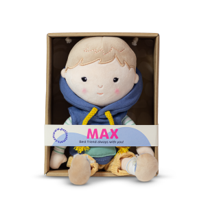 PETITE&MARS Plüss játékbaba Max 0hó+, 35 cm -(620521)