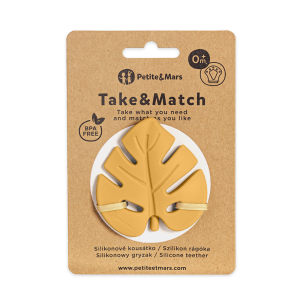 PETITE&MARS Szilikon rágóka TAKE&MATCH Intense Ochre 0m+ - 701819