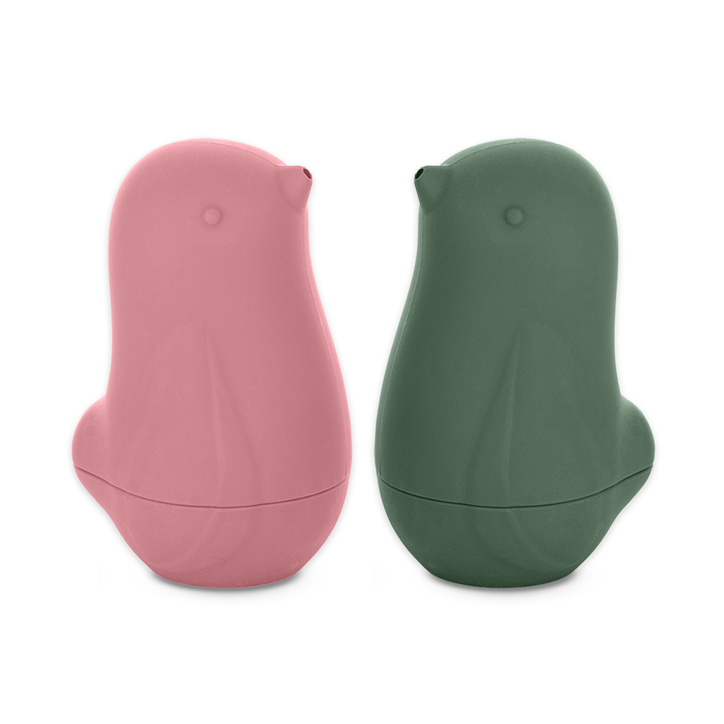 PETITE&MARS Szilikon fürdőjáték Love birds Rose Green 6hó+ -602836 - Image 2