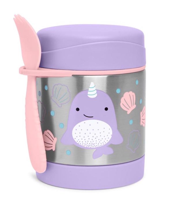 SKIP HOP Zoo Ételtermosz kanál/villával Narvál 325 ml, 3év+ (9I238710)