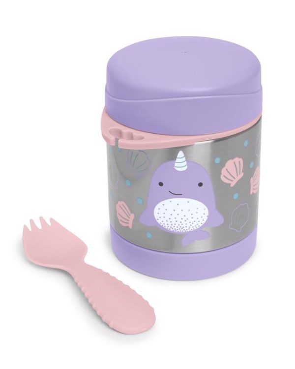 SKIP HOP Zoo Ételtermosz kanál/villával Narvál 325 ml, 3év+ (9I238710) - Image 2