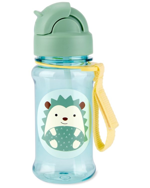 SKIP HOP Zoo tritan Palack szívószállal 355ml Sün 12m+ (9S269010)