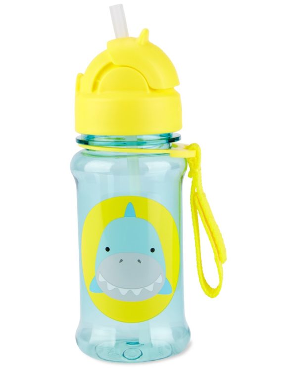 SKIP HOP Zoo tritan Palack szívószállal 355ml Cápa 12m+ (9Q777210) - Image 2