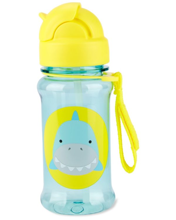 SKIP HOP Zoo tritan Palack szívószállal 355ml Cápa 12m+ (9Q777210)