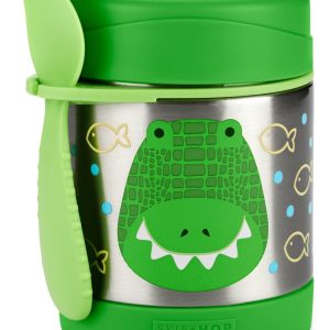 SKIP HOP Zoo Ételtermosz kanál/villával Krokodil325 ml, 3év+ (9M931410)