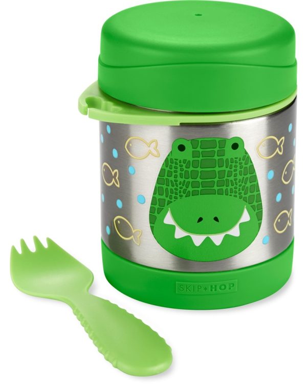 SKIP HOP Zoo Ételtermosz kanál/villával Krokodil325 ml, 3év+ (9M931410) - Image 2