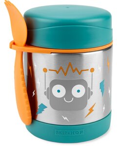 SKIP HOP Zoo Ételtermosz kanál/villával Robot325 ml, 3év+ (9N780710)