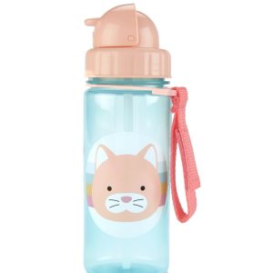 SKIP HOP Zoo Kulacs szívószállal PP PVC és BPA mentes Macska 12hó+ (9Q336810)