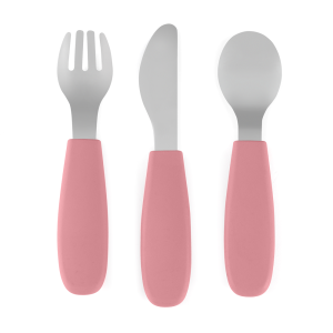PETITE&MARS Rozsdamentes acél evőeszközkészlet Take&Match Dusty Rose 12m+ (727820)