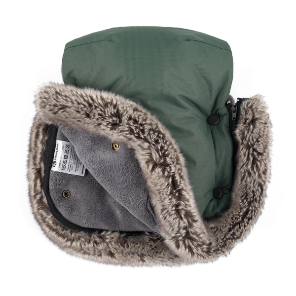 PETITE&MARS Kesztyű / Kézmelegítő babakocsira Furry Veritable Khaki (527805) - Image 3