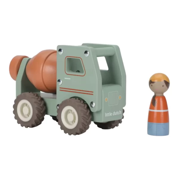 Little Dutch betonkeverő autó figurával (LD2529 )