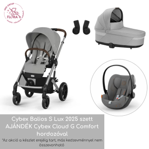 Cybex Balios s Lux 2in1 szett Stone Grey+ Ajándék Cloud G Comfort Lava Grey hordozó