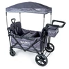 Wapiti Wagon PLUS, üléses, szürkéskék | 2 személyes testvérkocsi extra ülésekkel és tálcával (WAPN-802-ST-PLUS) - Image 9