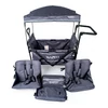 Wapiti Wagon PLUS, üléses, szürkéskék | 2 személyes testvérkocsi extra ülésekkel és tálcával (WAPN-802-ST-PLUS) - Image 5