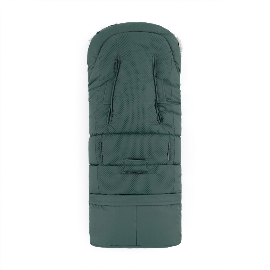 PETITE&MARS Téli szett Arctic 4in1 bundazsák + kézmelegítő kesztyű babakocsira Furry Veritable Khaki - Image 4