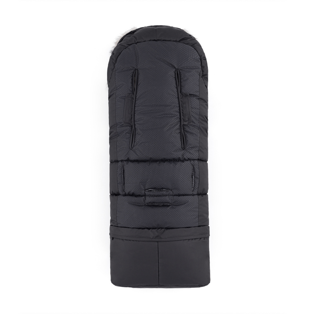 PETITE&MARS Téli szett Arctic 4in1 bundazsák + kézmelegítő kesztyű babakocsira Furry Forever Black - Image 2